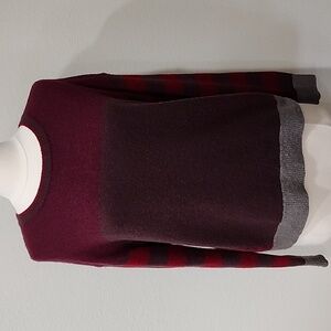 Krimson Klover A La Mode Crew Neck Sweater Merino Alpaca Blend Stripes size Med